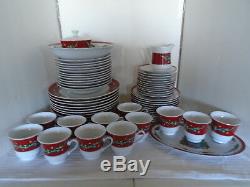 Holiday Home Collection Christmas Dishes 64 pc Christmas Tree Dinnerware Set