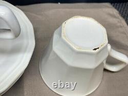 Homer Laughlin BAYBERRY White Dover #CW105 45 Piece Dinnerware Lot