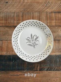 Homer Laughlin Golden Wheat Fleur De Lis Plate Dinnerware Lot