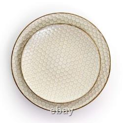 HoneyIvory 16 Piece Stoneware Dinnerware Set in Ivory