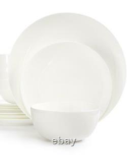 Hotel Collection White Dinnerware, Bone China Coupe 12-Pc. Set, 262981