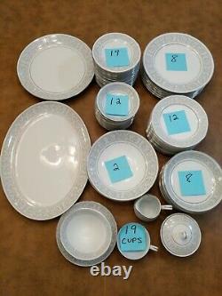 Huge Fine China Dinnerware set, Whitney by Imperial China W M Dalton, 86 Pieces