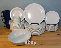 Huge Lot 44 pcs Vintage Dallas Texas Ware White Plates Bowls Mugs Divided Bowl