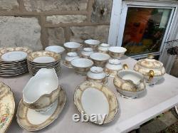 Hutschenreuther Selb Bavaria Germany Antique Dinnerware Set 12 Person 77 Piece