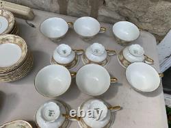 Hutschenreuther Selb Bavaria Germany Antique Dinnerware Set 12 Person 77 Piece