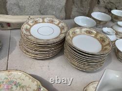 Hutschenreuther Selb Bavaria Germany Antique Dinnerware Set 12 Person 77 Piece