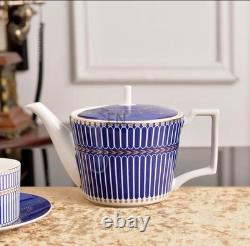 Imperial British Style 58-pc White Royal Dinner Set, Bone China Service for 6