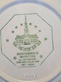 Independence Ironstone by Interpace White Pattern 92 Piece Dinnerware Grouping