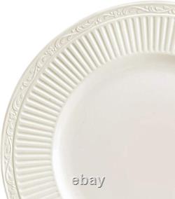 Italian Countryside 16-Piece Dinnerware Set Classic White Porcelain Service fo