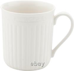 Italian Countryside 16-Piece Dinnerware Set Classic White Porcelain Service fo