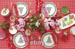 Ivory 12-Piece Evergreen Dinnerware Set for Holiday Hosting and Christmas