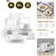 Ivory White Dinnerware Sets, 30-Piece Porcelain Plates and Bowls Sets, Modern