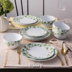 Ivy Whisper 12-Piece Dinnerware Set, Service for 4