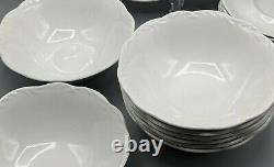 J&G Meakin Sterling Colonial English Ironstone White Dinnerware Service for 8