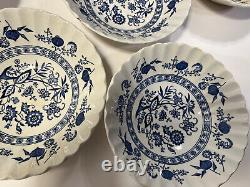 JG Meakin Blue Nordic Blue Onion Dinner Plates, Bowls, Cups, ENGLAND Lot of 26