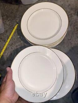 Jackson Custom China Restaurant Ware 12 Piece Round Dinner Plate Set Made in USA