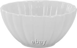 Jane 16-Piece Scalloped White Porcelain Dinnerware Set for Elegant Dining