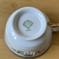 Japanese Porcelain Floral Gold Trim Dinner Set Plates Bowls Cups Saucers