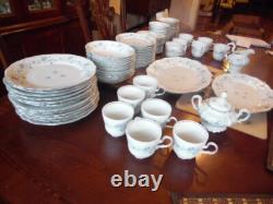 Johann Haviland Bavaria Germany Blue Garland Dinnerware Set 12 Person 88 Piece