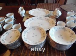 Johann Haviland Bavaria Germany Blue Garland Dinnerware Set 12 Person 88 Piece