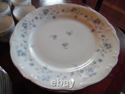Johann Haviland Bavaria Germany Blue Garland Dinnerware Set 12 Person 88 Piece