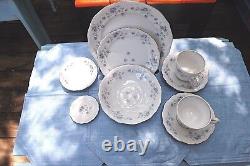 Johann Haviland Fine China Blue Garland 214 Piece Elegant Formal Dinnerware Set