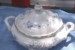 Johann Haviland Fine China Blue Garland 214 Piece Elegant Formal Dinnerware Set