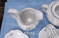 Johann Haviland Fine China Blue Garland 214 Piece Elegant Formal Dinnerware Set