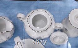 Johann Haviland Fine China Blue Garland 214 Piece Elegant Formal Dinnerware Set