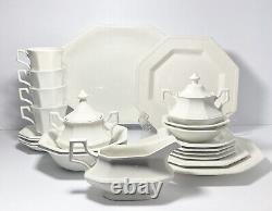 Johnson Brothers Heritage (White) 23-Piece Dinnerware & Serving Hostess Set