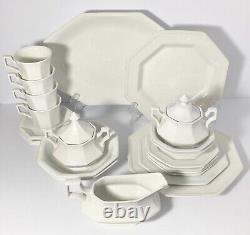 Johnson Brothers Heritage (White) 23-Piece Dinnerware & Serving Hostess Set