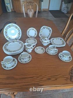 Johnson Brothers Ironstone Vintage Fairwood Floral Pattern 33 Piece Grouping
