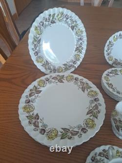 Johnson Brothers Ironstone Vintage Fairwood Floral Pattern 33 Piece Grouping