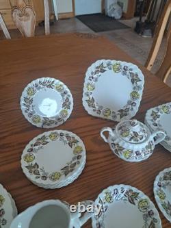 Johnson Brothers Ironstone Vintage Fairwood Floral Pattern 33 Piece Grouping