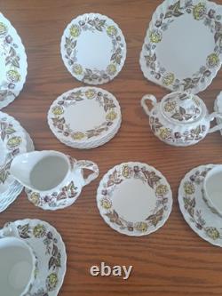 Johnson Brothers Ironstone Vintage Fairwood Floral Pattern 33 Piece Grouping