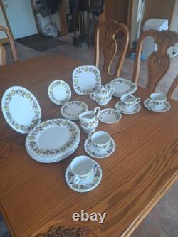 Johnson Brothers Ironstone Vintage Fairwood Floral Pattern 33 Piece Grouping