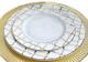 Joseph Sedgh Luxe Gold Dinnerware Set White Fine Bone China withGeometric Rim x8