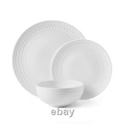 Josephine 24 piece Dinnerware Set, Service for 8, White