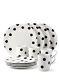 Kate Spade New York All In Good Taste Deco Dot 12 Piece Dinnerware Set-New