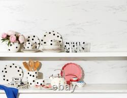 Kate Spade New York Deco Dot 12-Piece Dinnerware Set, White