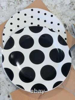 Kate Spade New York Dot 12-Piece Dinnerware Set, 19.84, White Black by Lenox