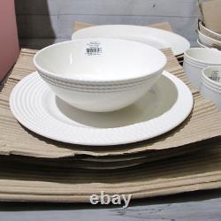 Kate Spade Wickford 16 piece Dinnerware Set in white in Box