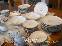 Kaysons China Rhapsody 1961 Vintage Dinnerware Bell Floral 98 Piece Grouping