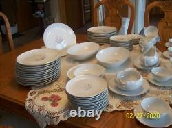Kaysons China Rhapsody 1961 Vintage Dinnerware Bell Floral 98 Piece Grouping