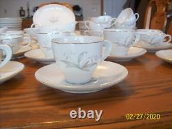 Kaysons China Rhapsody 1961 Vintage Dinnerware Bell Floral 98 Piece Grouping