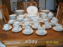 Kaysons China Rhapsody 1961 Vintage Dinnerware Bell Floral 98 Piece Grouping