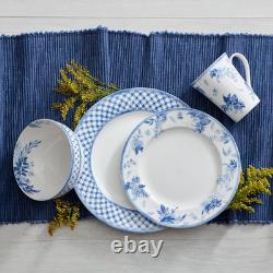 Kiley Bone China Lightweight Chip Resistant 16 Piece Dinnerware Set, Service for