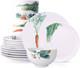 Kyoka Shunsai 18-Piece Dinnerware Set, Service for 6