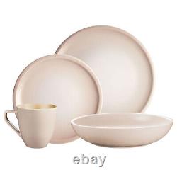 LE CREUSET Minimalist 16 pieces Dinnerware Set with Cups, Plates, Bowls Stoneware
