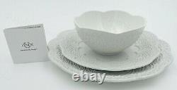 LENOX $316 Chelse Muse SCALLOP 12 Pc Dinnerware WHITE Set Plates & Bowls Serve 4